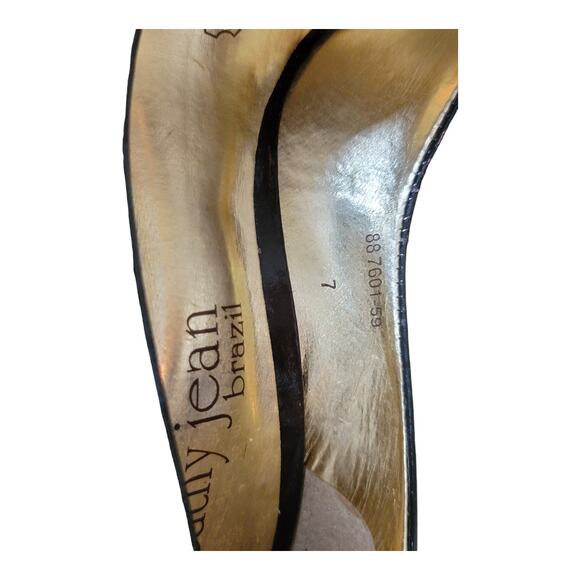 Cathy Jean 4" Stelletto Heels, Patent Leather Closed Pointy Toe Pumps Size 7 - Picture 12 of 13